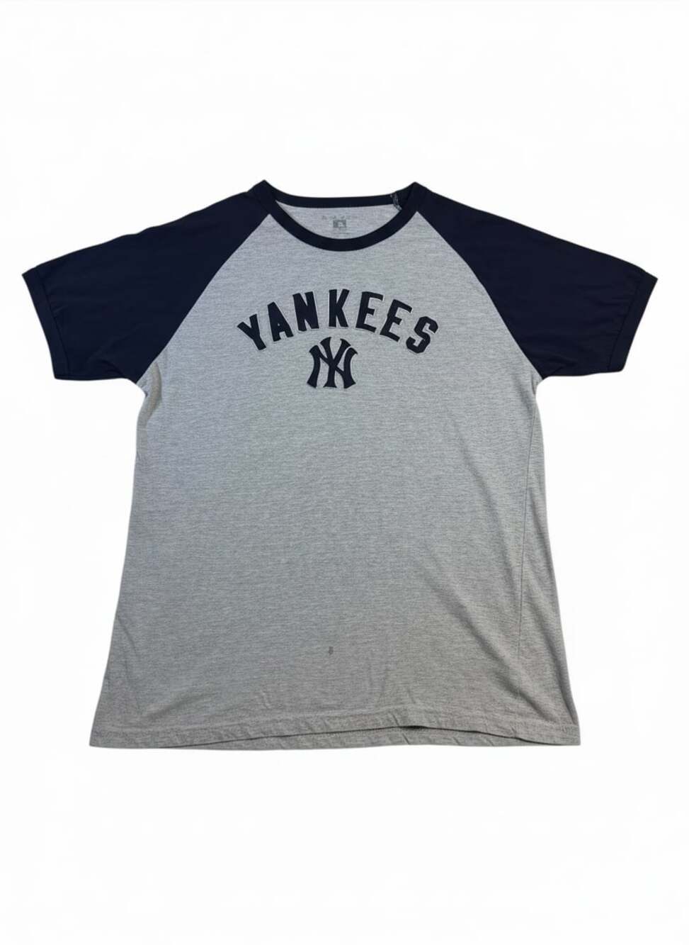 Wright & Ditson New York Yankees MLB Vintage Raglan T-Shirt Grey/Navy XL